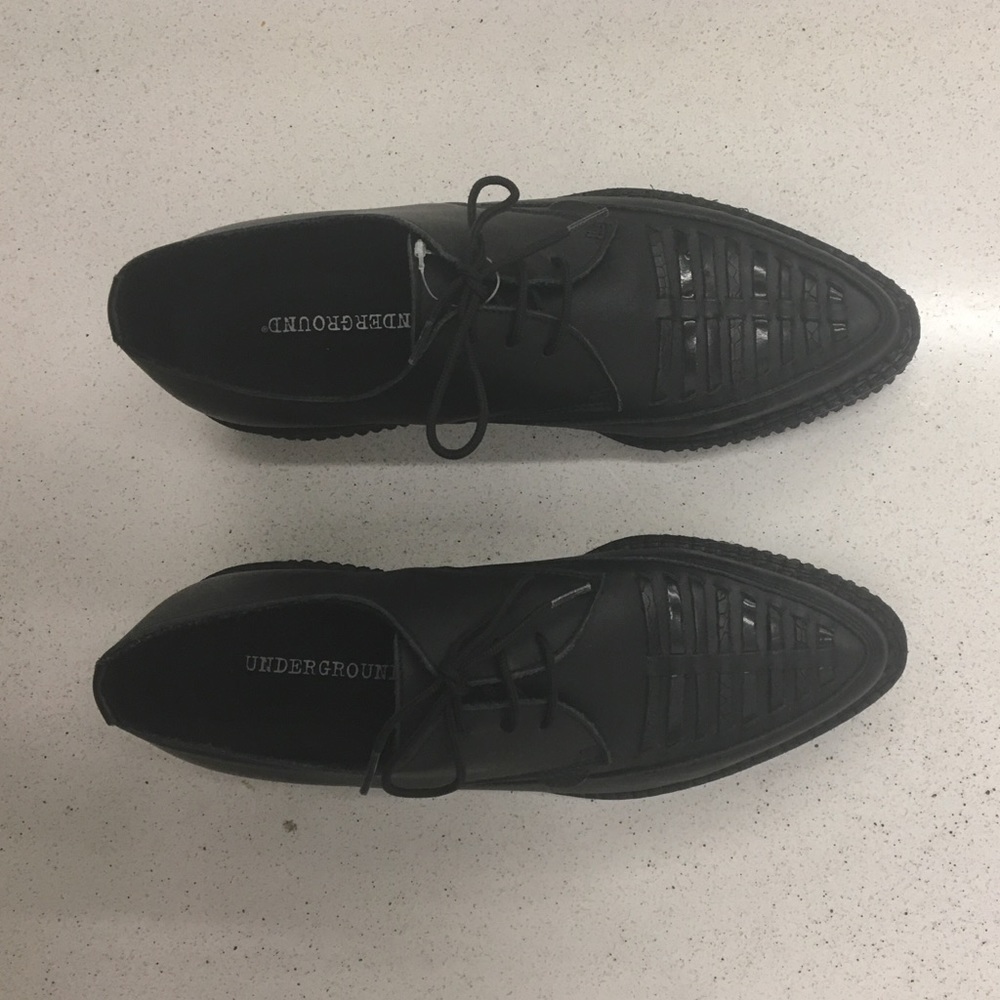 BLACK FRIDAY DEAL ONLY!!! Underground 'Barfly' Black Creeper Oxford